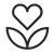 Heart plant icon.