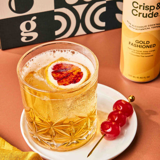 Vintage Old Fashioned Zero Proof Cocktail Gift Set.