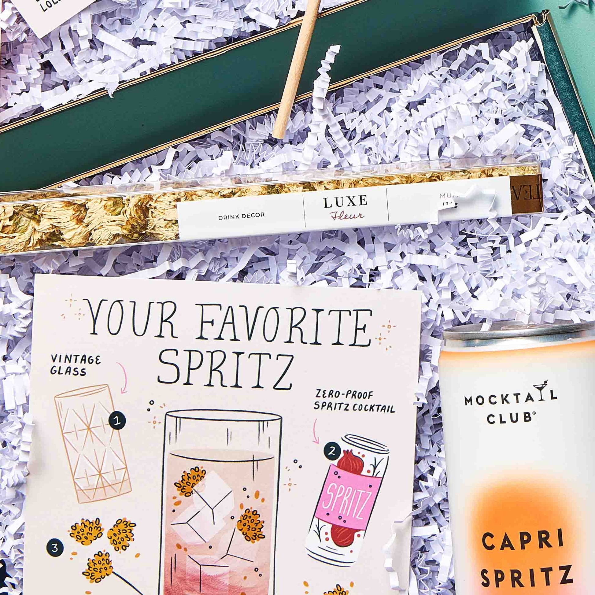 Your Favorite Spritz Zero Proof Cocktail Gift Set packaging.