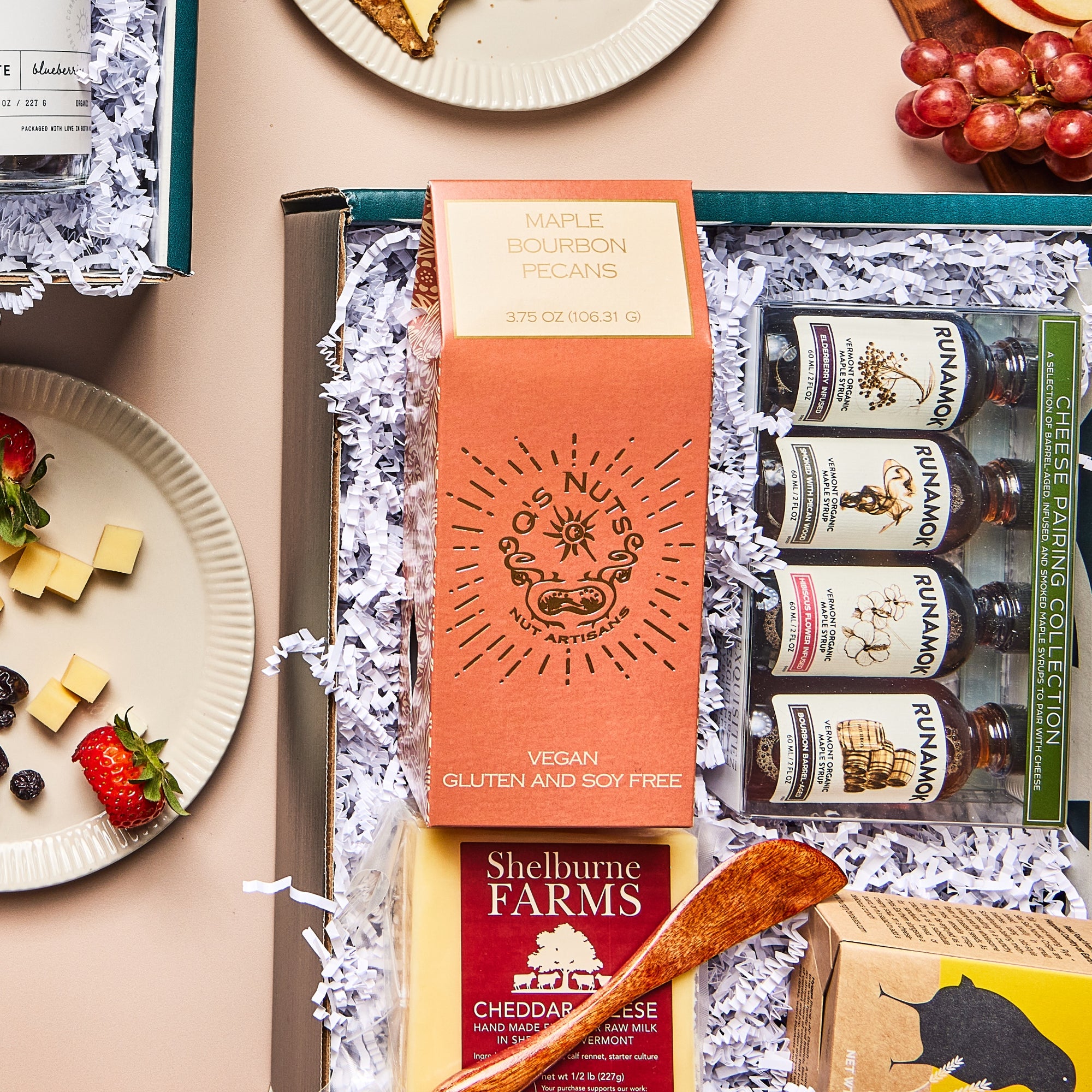 Maple Barrel-Aged Syrup Cheese Pairing Sampler Gift Box