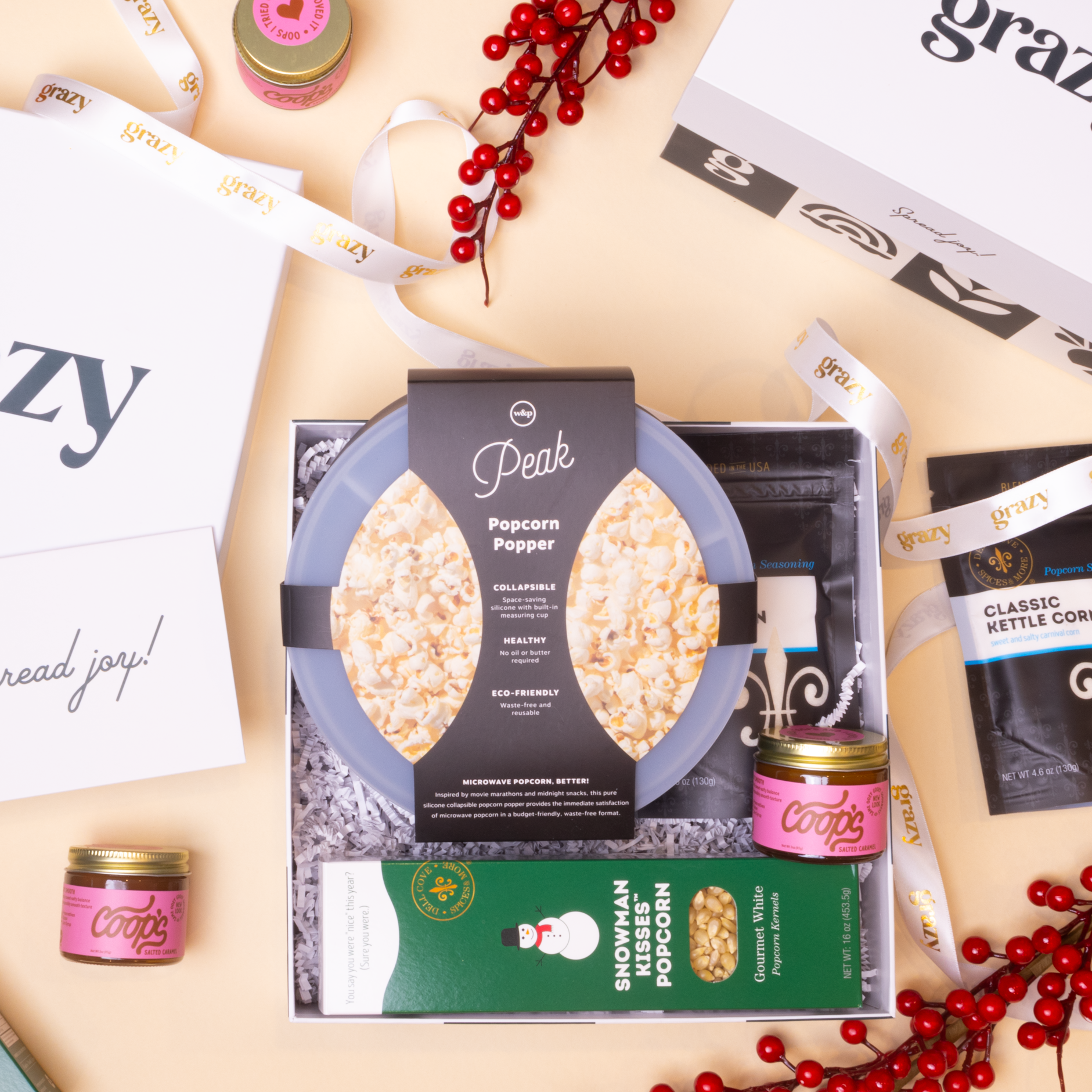 artisan popcorn gift box.