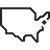 USA map icon.